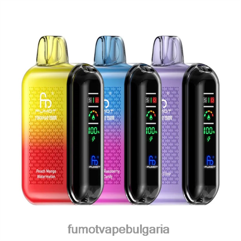 Fumot Vape Flavors - Fumot Tornado 20000 вейпове за еднократна употреба изключителен N08L0617