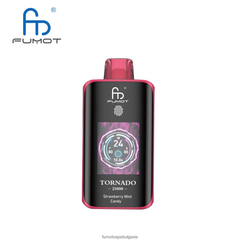 Fumot Vape Online Shop - Fumot Tornado 25000 вейпове за еднократна употреба ягодови ментови бонбони N08L0615