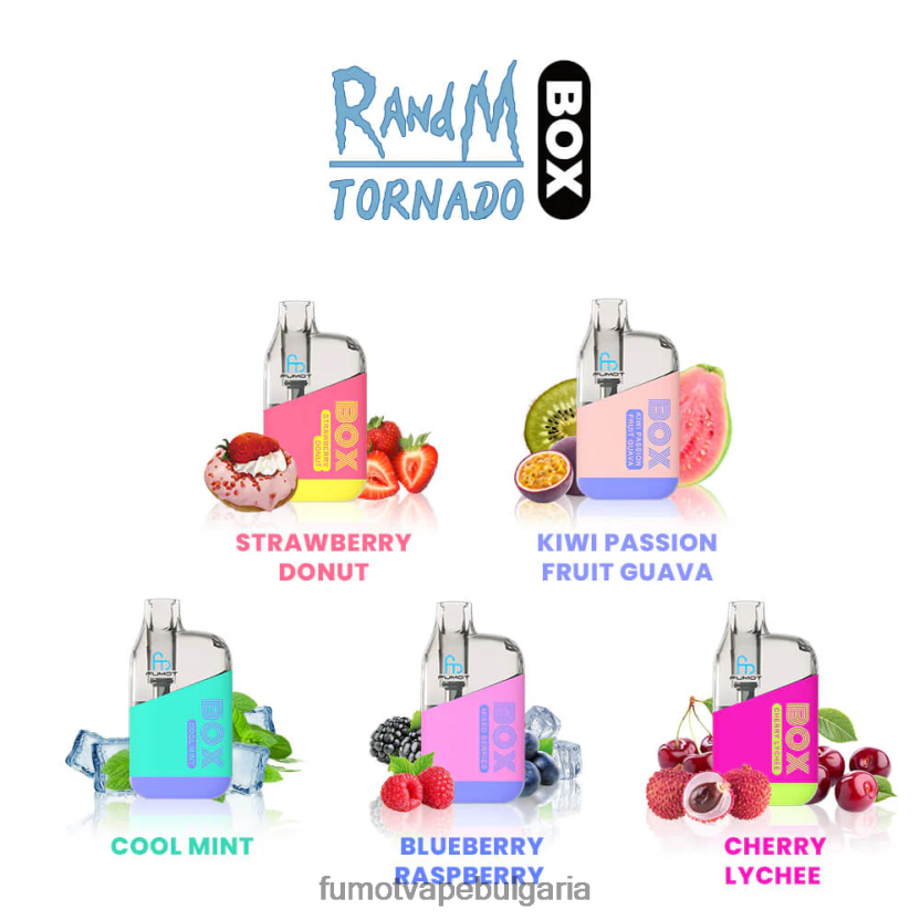 Fumot Vape Sale - Fumot Tornado кутия 10000 вейп под за еднократна употреба - 20 мл (1 брой) киви маракуя гуава JXTHRV353