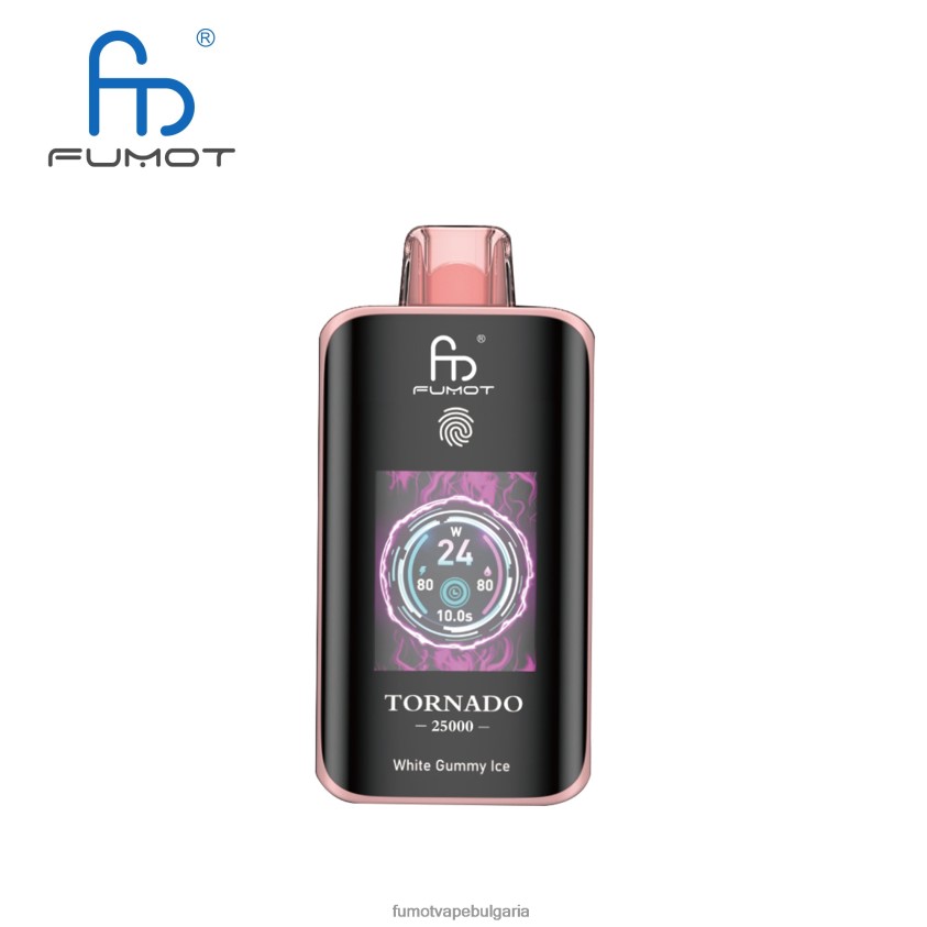 Fumot Vape Shop - Fumot Tornado 25000 вейпове за еднократна употреба бял смолист лед N08L0614