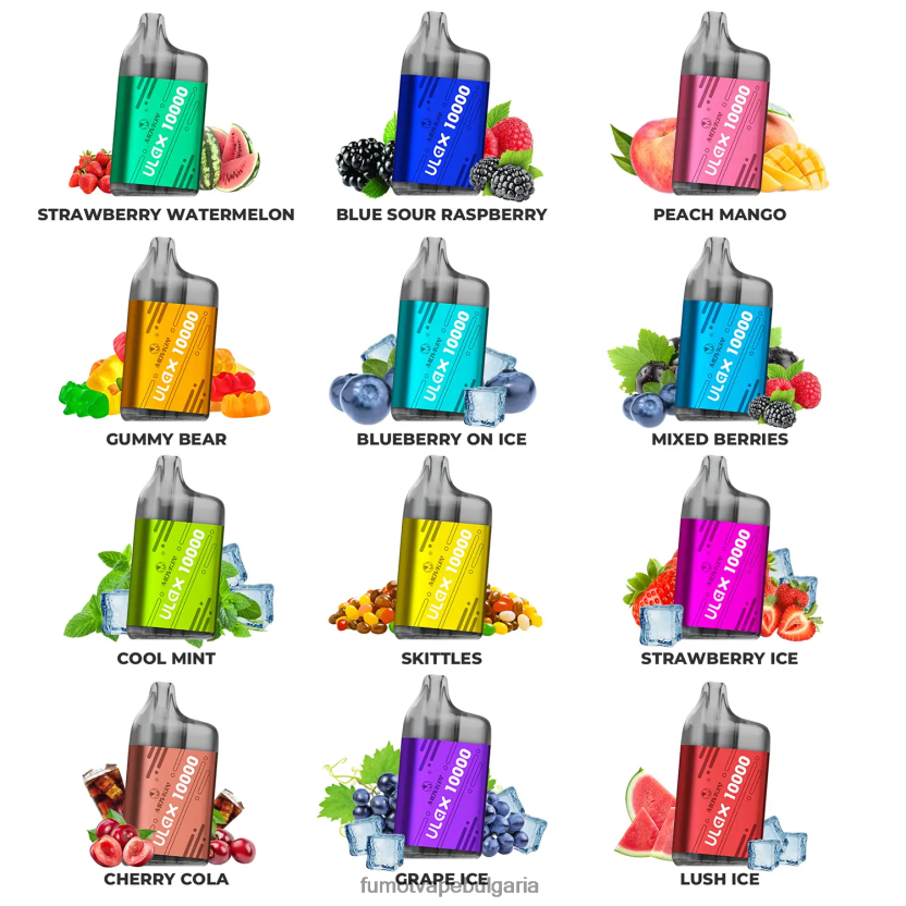 Fumot Vape Online Shop - Fumot Movkin Ulax 10000 вейп под за еднократна употреба - 12 ml (1 брой) черешова кола JXTHRV306