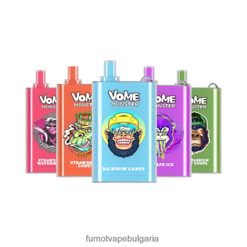 Fumot Flavours - Fumot Vome Monster 10000 вейп под устройство за еднократна употреба - 20 ml (1 брой) гроздов лед JXTHRV429