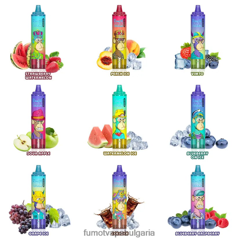 Fumot Vape Shop - Fumot Tornado 15000 вейпове за еднократна употреба - 25 мл (1 брой) буен лед JXTHRV175
